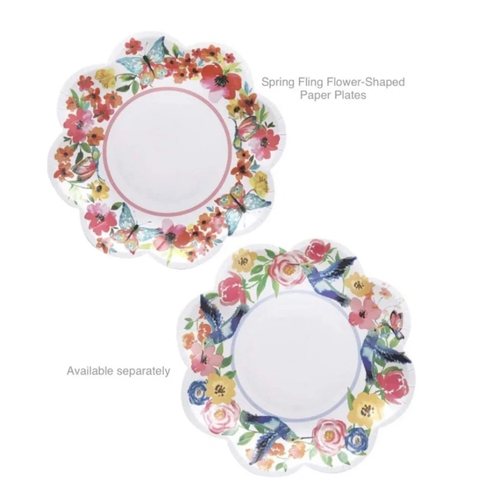 Pastel Floral Spring Themed Guest Towel Hostess Napkins, Set of 3 Pkgs (14 ea)